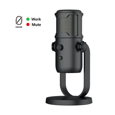 목청을 높이는 가라오케 USB 콘덴서 마이크로폰은 콘덴서 48000HZ를 배선했습니다