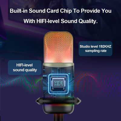 쇼클프로어브 스탠드와 96KHZ 192KHZ USB 콘덴서 마이크로폰